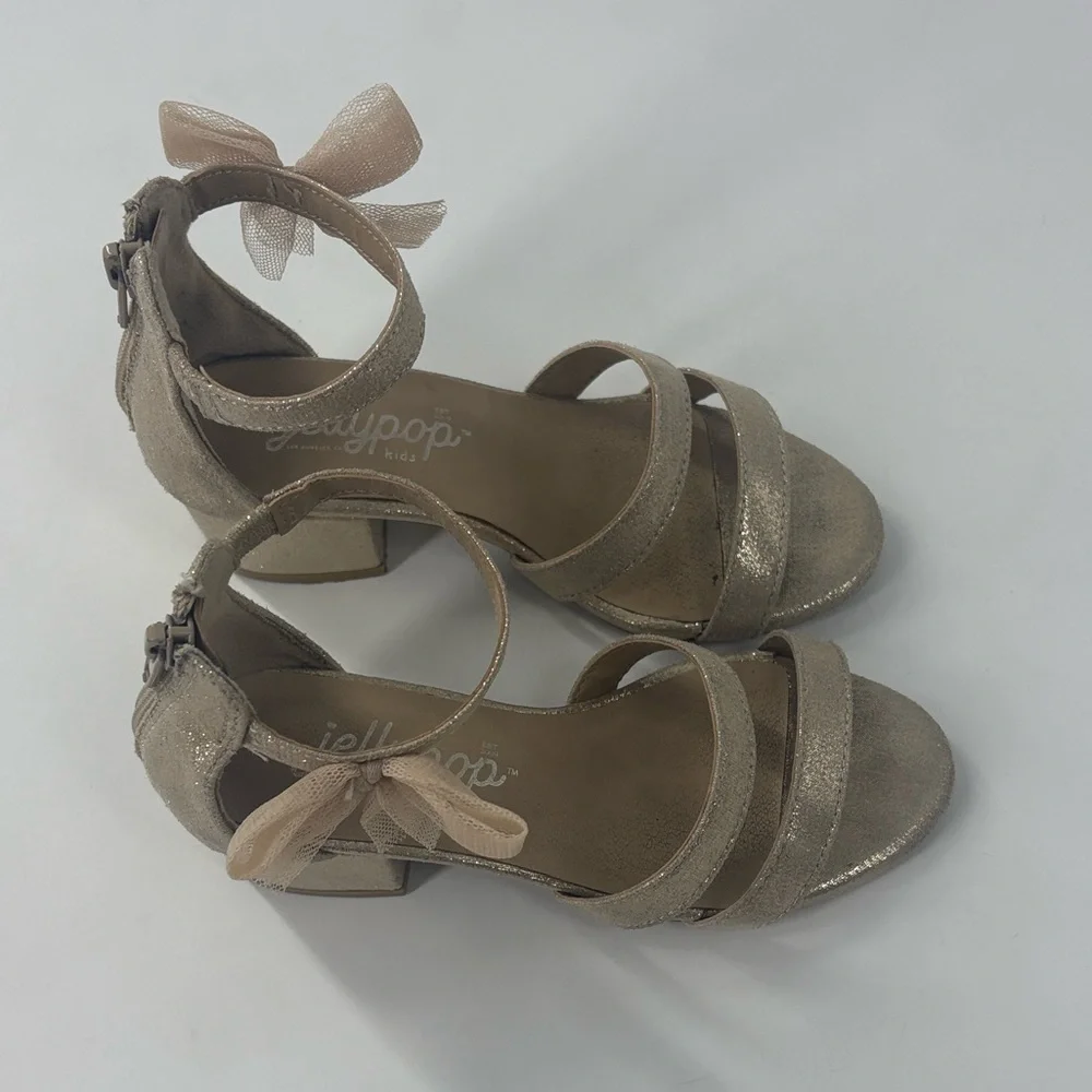 JELLYPOP BRILLIANT GIRLS’ Size FASHION HEEL Bonnie Bell  Golden Zip Back- Sz 12 - Picture 4 of 8